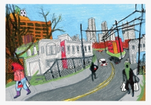 Picture Royalty Free Stock Neighborhood Drawing Ghetto - Ghetto Neighborhood Cartoon