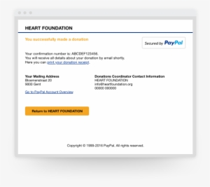 Steps-flow - Paypal Business Account Donate