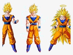 Goku Clipart Super Saiyan God - Goku Ssj 1 And 2