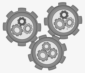 cogs meshed simple clip art at clker - machine clipart png