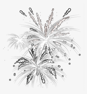 Fireworks Computer File - Transparent Background Silver Firework