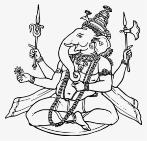 Ganesha Sketch Draw God Hindu Indian Relig - Ganesh Svg
