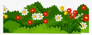 Original - Grass With Flowers Clipart