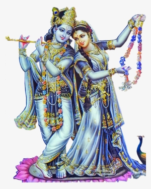Couple Divinités Pic Source - Radhe Krishna Png Hd