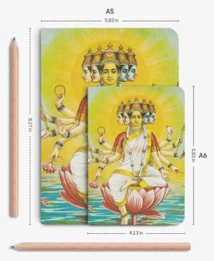 Dailyobjects Indian Mythology Lakshmi A5 Notebook Plain - Gayatri Pariwar