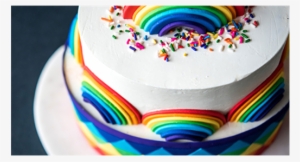 Rainbow Cutout Cake - Cake