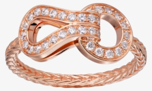 Agrafe Ring, Medium Modelpink Gold, - Agrafe Ring