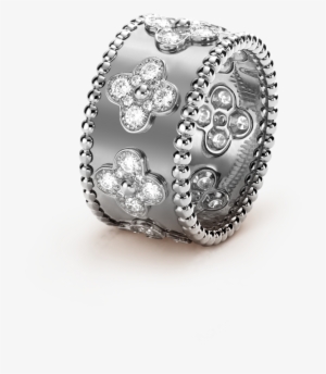 Jewellery Models Png - Van Cleef & Arpels Perlee Clover Ring, White Gold,