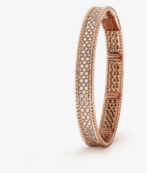 Perlée Bracelet With Diamonds, Medium Model, Gold Vcarn9wf00 - Van Cleef Diamond Bracelet