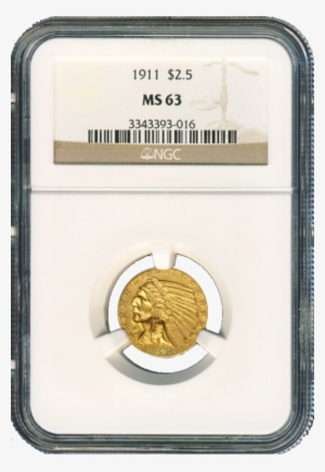 $2 1/2 Indian Gold Coin Ngc/pcgs Ms-63 - Professional Coin Grading Service