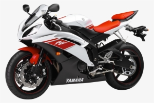 White Yamaha Yzf R6 Sport Motorcycle Bike Png Image