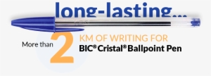 Pen And Text More Than 2 Km Of Writing - Bic 2km