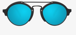 Milan Ii Sunglasses - Sky Blue Sunglasses Png