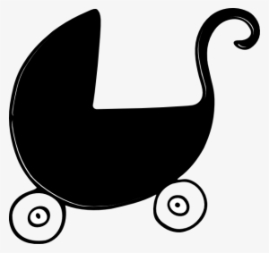 bassinet clipart - baby carriage vector clipart