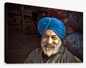 Sikh Man Canvas Print - Turban