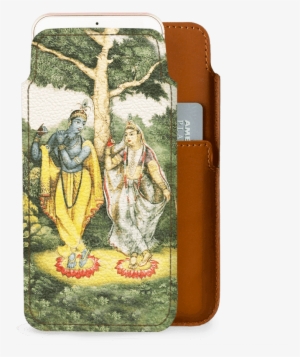 Dailyobjects Indian Mythology Radha Krishna Real Leather - Cartoon