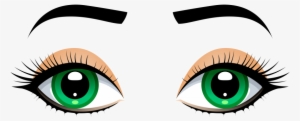 Free Png Female Eyes With Eyebrows Png Images Transparent - Clipart Eyes
