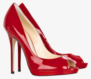 Red Female Heels Png Clipart - Jimmy Choo Red Patent