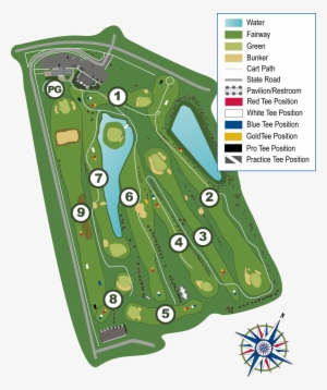 Like Us On Facebook - Old American Golf Club Course Map