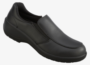 Topaz Slip On Ladies Shoe - Vixen Ladies Topaz S3 Safety Shoe - Black