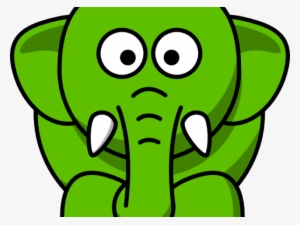 Scared Cartoon Elephant