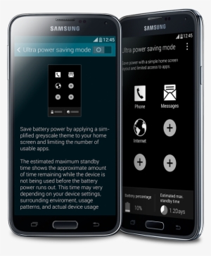 Samsung Galaxy S5 Ultra Power Saving Mode - Celular Samsung S5 Negro Grande