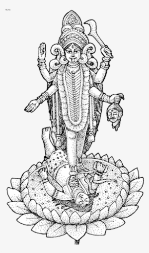 Maa Kali Is Also Known As Kalika, Another Celebrated - Maa Kali Line Drawing