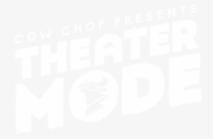 Theater Mode Cow Chop Logo - White Colour Dp For Whatsapp