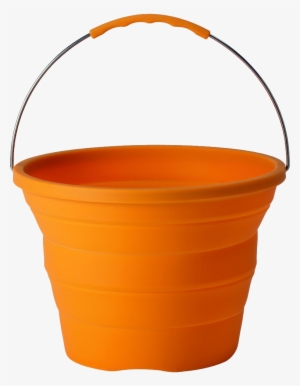 Orange Plastic Bucket Png Image - Transparent Background Bucket Clipart Png