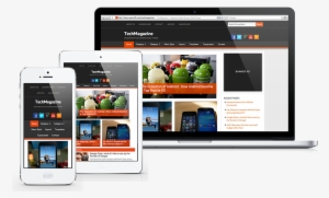 Mobile Responsive Web Design Company - Web Site Mockup Png