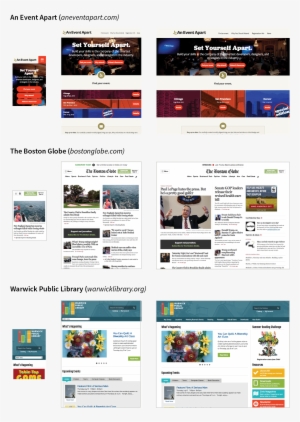 Examples Of Responsive Sites That Adapt To Fit Small, - Web Page