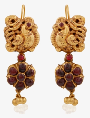 Enchanting Peacock Ruby Earrings - Earring