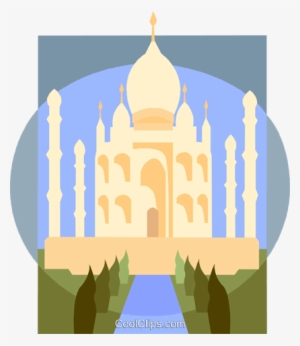 Taj Mahal Royalty Free Vector Clip Art Illustration - Mosque