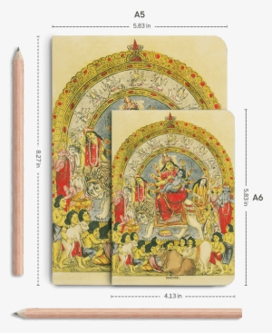 Dailyobjects Goddess Durga With Baby Krishna A5 Notebook - Illustration