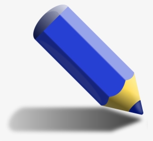 This Free Icons Png Design Of Blue Pencil