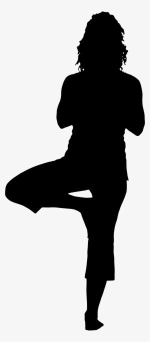 Free Clipart Silhouette At - Woman Silhouette Yoga
