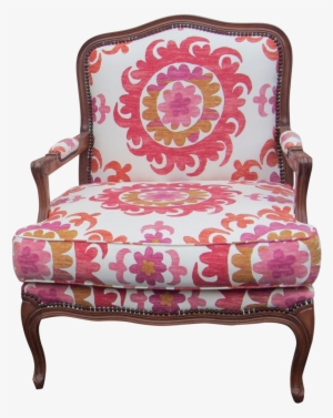Boho Chic Open Arm Bergere Chair By Fremarc On Chairish