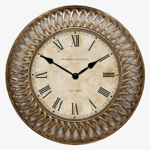 Golden Lace - Antique Map Wall Clock : Polystyrene