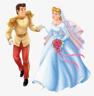 Cinderella Wedding Clipart - Cinderella And Prince Wedding