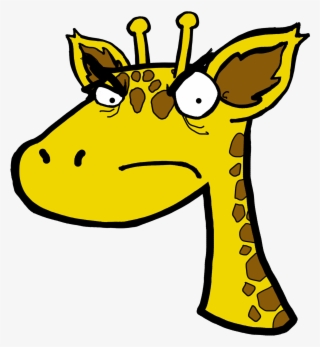 Giraffe Clipart Mad - Mad Giraffe Clipart