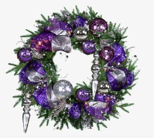 Purple Twinkle Collection - Corona De Navidad Morada