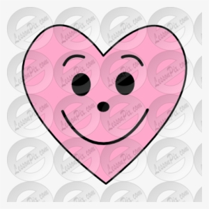 Svg Royalty Free Stock Happy Heart Clipart - Clip Art