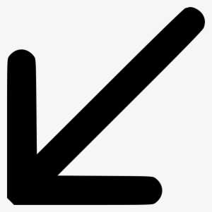 Png File Svg - Downward Left Pointing Arrow