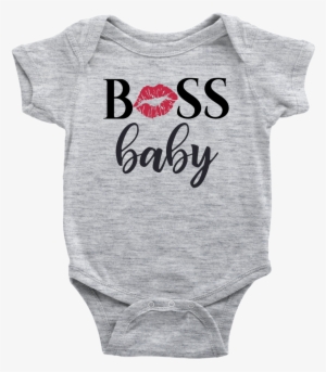 Boss Baby Lipstick Kiss Lips Onesie 8 Colors Available - Newborn Baby And German Shepherd