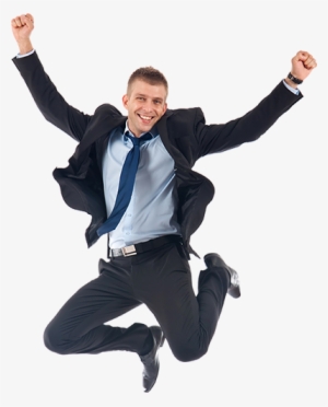 Business Png Transparent Images - Happy Man Jumping Png