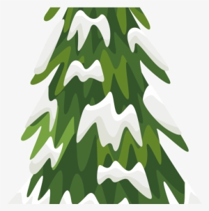 Pine Tree Clipart Watercolor - Pine Tree With Snow Clipart
