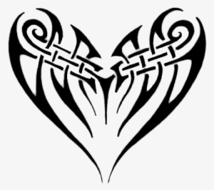Download Heart Tattoos Transparent Hq Png Image Freepngimg - Tribal Heart Tattoo Transparent