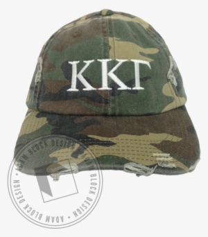 Kappa Kappa Gamma Simple Embroidered Camo Hat - Kappa Kappa Gamma Camo Hat