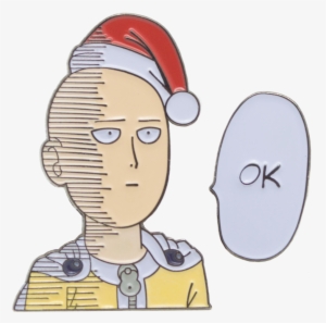 Saitama Wishes You An Ok Christmas - One Punch Man Ok Transparent