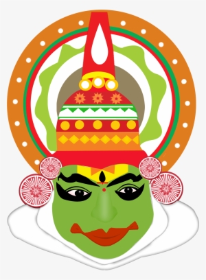 Durga Drawing Kathakali Face - Onam Greetings 2018